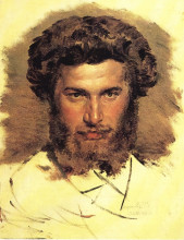 Картина "portrait of the artist arkhip kuinji" художника "васнецов виктор"
