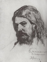 Репродукция картины "portrait of m.v. vasnetsov" художника "васнецов виктор"