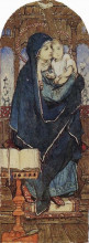 Репродукция картины "the virgin and child enthroned" художника "васнецов виктор"