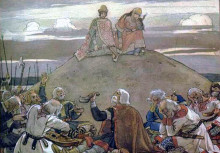 Картина "funeral feast for oleg" художника "васнецов виктор"