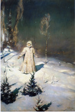 Копия картины "snow maiden" художника "васнецов виктор"