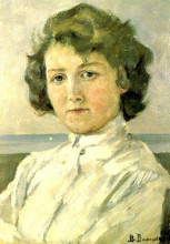 Копия картины "portrait of zinaida median" художника "васнецов виктор"