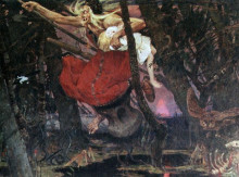 Копия картины "баба яга" художника "васнецов виктор"