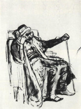 Репродукция картины "rough outline of the image of ivan the terrible" художника "васнецов виктор"