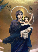 Копия картины "virgin and child" художника "васнецов виктор"