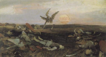 Репродукция картины "after the carnage igor svyatoslavich with polovtsy (sketch)" художника "васнецов виктор"