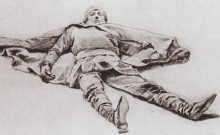 Копия картины "fallen knight" художника "васнецов виктор"