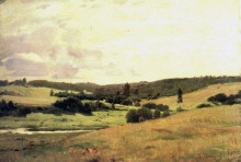 Картина "the valley of the river near the village of vori whorl, landscape with children" художника "васнецов виктор"