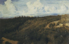 Репродукция картины "landscape under abramtzevo" художника "васнецов виктор"