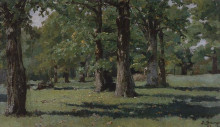 Репродукция картины "oak grove at abramtsevo" художника "васнецов виктор"