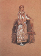 Копия картины "maiden" художника "васнецов виктор"