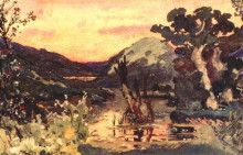 Копия картины "yarilin valley" художника "васнецов виктор"