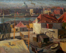 Копия картины "view over wilder&#39;s square, christianshavn" художника "вейе эдвард"