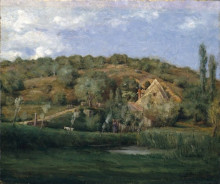 Копия картины "a french homestead" художника "вейр джулиан олден"