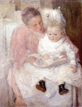 Репродукция картины "mother and child" художника "вейр джулиан олден"