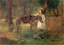 Копия картины "after the ride aka visiting neighbors" художника "вейр джулиан олден"