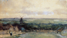 Картина "landscape with mills" художника "вейсенбрух иохан хендрик"