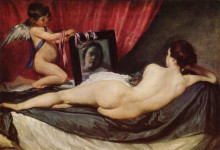Картина "венера с зеркалом" художника "веласкес диего"