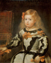 Копия картины "portrait of the infanta maria marguerita" художника "веласкес диего"