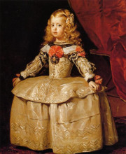 Копия картины "portrait of the infanta margarita aged five" художника "веласкес диего"