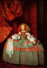 Копия картины "the infanta maria marguerita in pink" художника "веласкес диего"