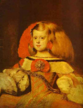 Копия картины "portrait of the infanta margarita" художника "веласкес диего"