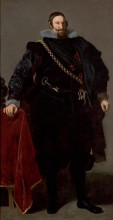 Копия картины "portrait of the count duke of olivares" художника "веласкес диего"