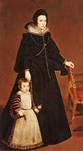 Копия картины "dona antonia de ipenarrieta y galdos and her son" художника "веласкес диего"