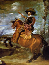 Репродукция картины "equestrian portrait of don gaspar de guzmancount duke of olivares" художника "веласкес диего"