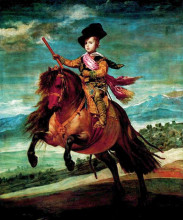 Репродукция картины "prince balthasar carlos on horseback" художника "веласкес диего"