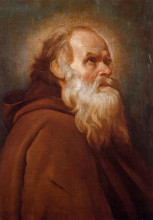 Копия картины "st. anthony abbot" художника "веласкес диего"