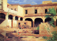 Копия картины "patio del ex convento de san augus&#237;n" художника "веласко хосе мария"
