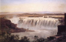 Копия картины "vista de la cascada de juanacatl&#225;n" художника "веласко хосе мария"