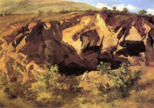 Репродукция картины "cantera del cerro de los gachupines o atzacoalco" художника "веласко хосе мария"