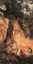 Копия картины "escena del periodo cuaternario paleol&#237;tico superior" художника "веласко хосе мария"