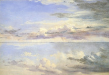 Репродукция картины "estudio de nubes" художника "веласко хосе мария"
