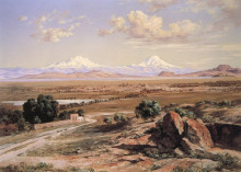 Копия картины "valle de m&#233;xico desde el tepeyac" художника "веласко хосе мария"