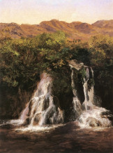Копия картины "cascada de rinc&#243;n grande" художника "веласко хосе мария"