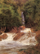 Копия картины "cascada de tuxpango" художника "веласко хосе мария"