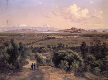 Картина "valle de m&#233;xico desde el cerro de tepeyac" художника "веласко хосе мария"