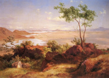 Картина "valle de m&#233;xico desde el cerro de tenayo" художника "веласко хосе мария"