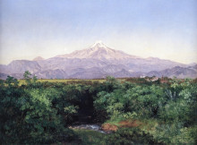 Копия картины "volc&#225;n de orizaba desde la hacienda de san miguelito" художника "веласко хосе мария"