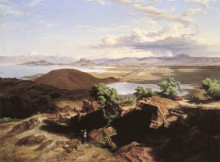 Картина "valle de m&#233;xico desde el cerro de santa isabel" художника "веласко хосе мария"