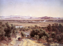 Копия картины "valle de m&#233;xico desde el cerro de tepeyac" художника "веласко хосе мария"