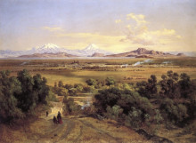 Картина "valle de m&#233;xico desde el cerro de tepeyac" художника "веласко хосе мария"