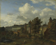 Копия картины "view of the ancient castle of the dukes of burgundy in brussels" художника "вельде адриан ван де"