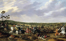 Копия картины "battle scene in an open landscape" художника "вельде эсайас ван де"