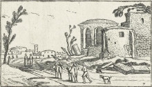 Копия картины "landscape with ruins" художника "вельде эсайас ван де"