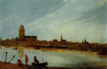 Картина "view of zierikzee" художника "вельде эсайас ван де"