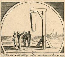 Картина "the hanging of gilles van ledenberg" художника "вельде эсайас ван де"